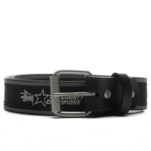 Stüssy Tri County Webbing Belt - Black - 135206-BLAC
