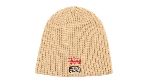 Stüssy Waffle Built Tough Skullcap Beanie - Sand - 1321238-SAND