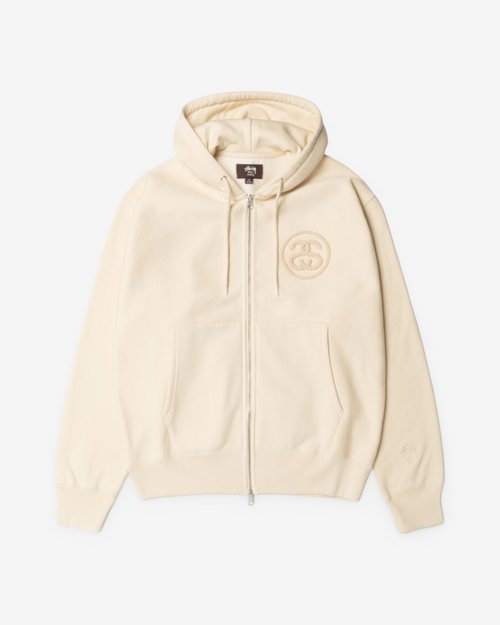Stüssy Wales Bonner Fleece Zip Hood - Ivory - 318052