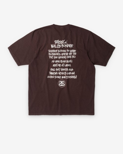Stüssy Wales Bonner Ocean Song T-Shirt - Brown - 3904025