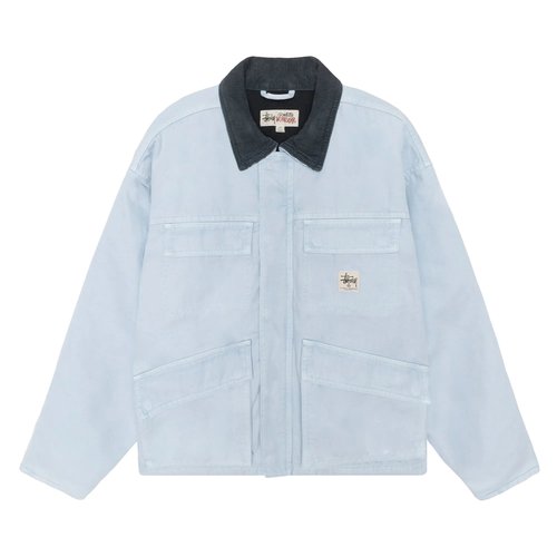 Stüssy Washed Canvas Shop Jacket 'Blue' - 115589-BLUE | Solesense