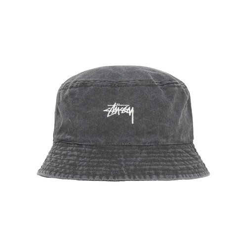 Stüssy Washed Stock Bucket Hat - 1321086-BLAC