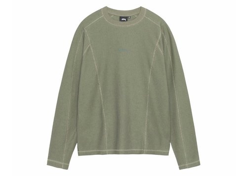Stüssy Wave Jersey Crew - Olive - 1140358-OLIV