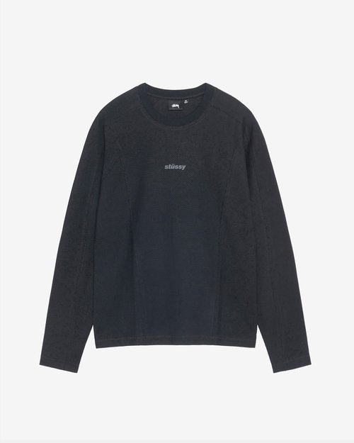 Stüssy Wave Training Ls Crew - Black - 1140358