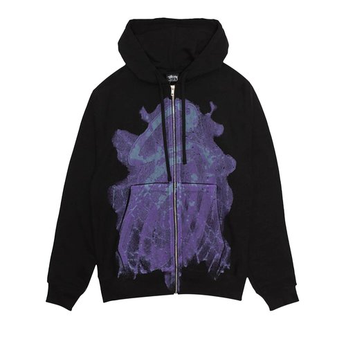 Stüssy Web Zip Hoodie - 1974947-BLAC
