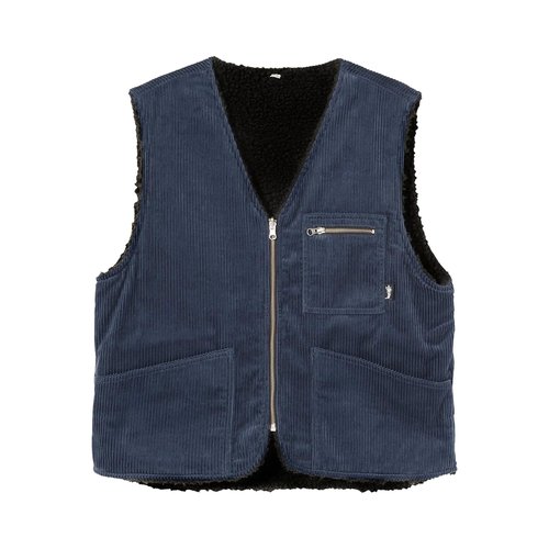 Stüssy Wide Wale Reversible Vest - 115541-NAVY