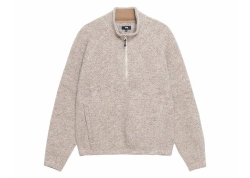 Stüssy Wool Blend Sherpa Mock Neck - Tan - 118567
