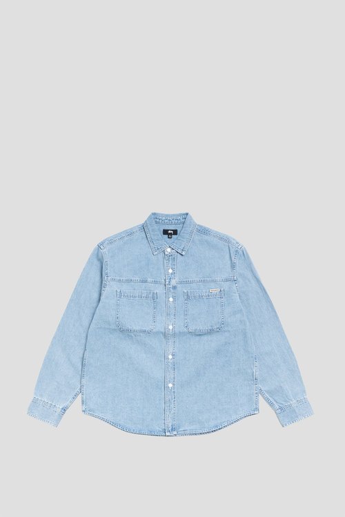 Stüssy Work Denim Shirt - Light Denim - 1110376-LIDE