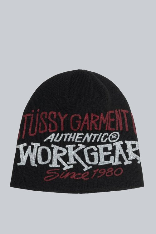 Stüssy Workgear Print Skullcap - Black - 1321183-BLAC