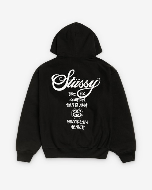Stüssy World Tour Hoodie - Black - 3923851