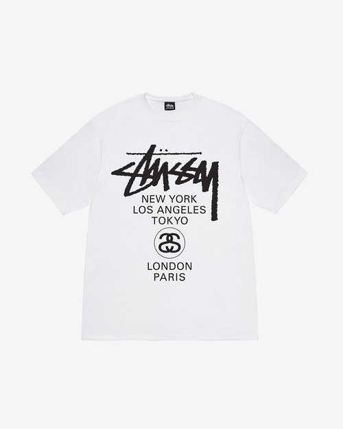 Stüssy World Tour T-Shirt - White - 3903962