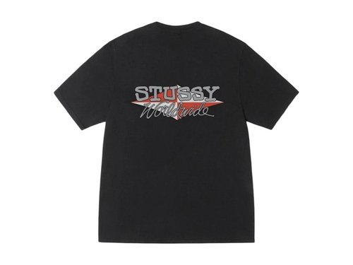Stüssy Worldwide Diamond Tee Pigment Dyed 'Navy' - 1905150