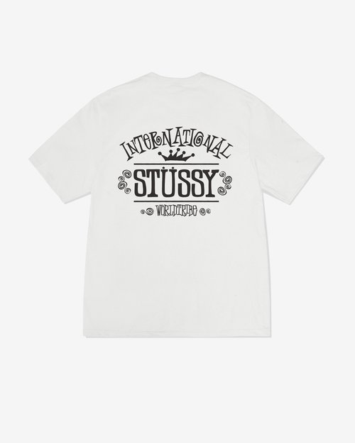 Stüssy Worldwide Pigment Dyed T-Shirt - Natural - 1905095