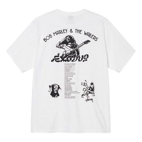 Stüssy x Bob Marley & The Wailers Gear Exodus T-Shirt - White - 3903712