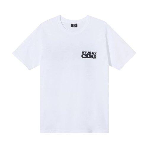 Stüssy x Comme des Garçons Laguna Beach T-Shirt 'White' - 3903701