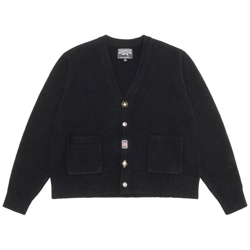 Stüssy x Denim Tears Suits Cardigan | Size S - 317016-BLAC
