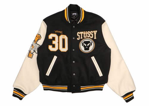 Stüssy x Goldie Metalheadz 30 Varsity Jacket - Black