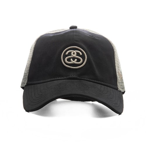 Stüssy x NEW ERA SS LINK TRUCKER 9TWENTY - Night Black - 1311197-NIBL