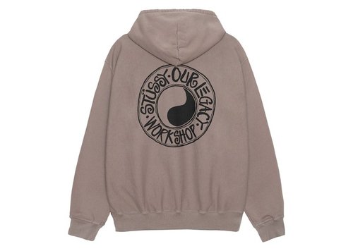 Stüssy x Our Legacy Work Shop Buana Pigment Dyed Hoodie - Taupe