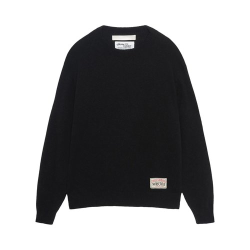 Stüssy x Our Legacy Work Shop Knitted Roundneck Sweater - WS4233KRB BLAC