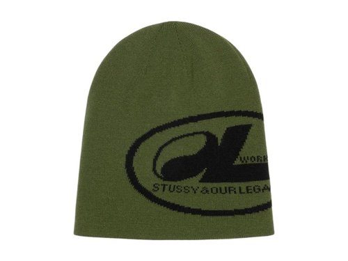 Stüssy x Our Legacy Work Shop Oval Skullcap - Army