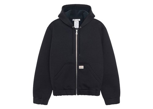 Stüssy x Our Legacy Work Shop Scuba Zip Hoodie - Black Scuba