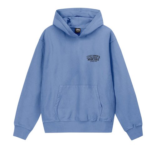 Stüssy x Our Legacy Work Shop Surfman Pigment Dyed Hoodie - 3923786-BLUE