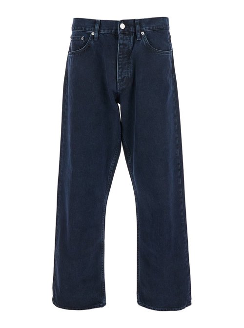 Sunflower Blue Jeans With Belt Loops And Logo Patch On The Rear In Denim Man - 50.62707