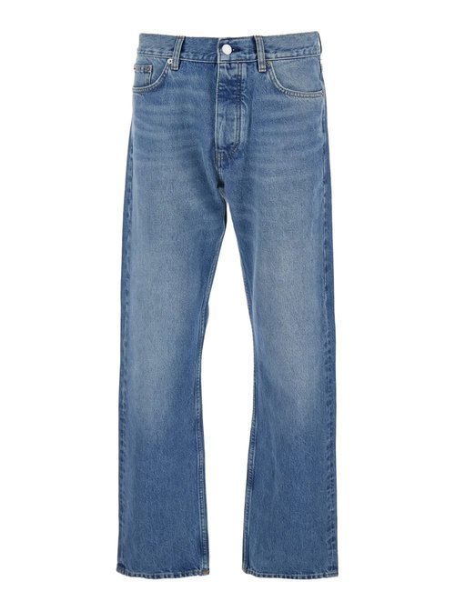 Sunflower Blue Jeans With Belt Loops And Logo Patch On The Rear In Denim Man - 51.17703