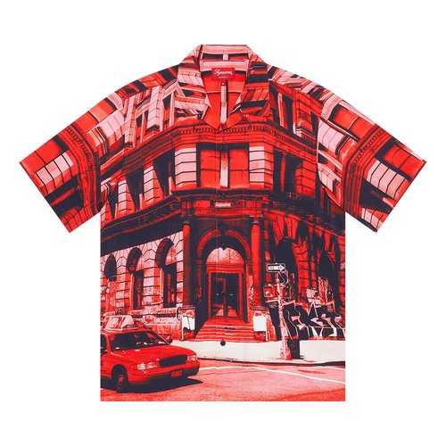 Supreme 190 Bowery Rayon Short-Sleeve Shirt - SS21S2 RED