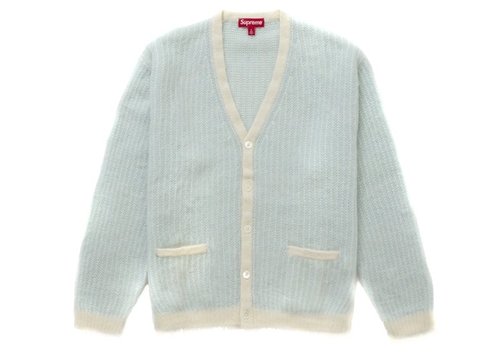 Supreme 2Tone Mohair Cardigan - Ivory