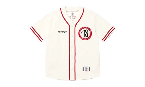 Supreme 40 Acres Twill Baseball Jersey SU25352 - SU25352