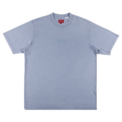 Supreme Acid Wash Short-Sleeve Top - SS22KN11 LIGHT BLUE