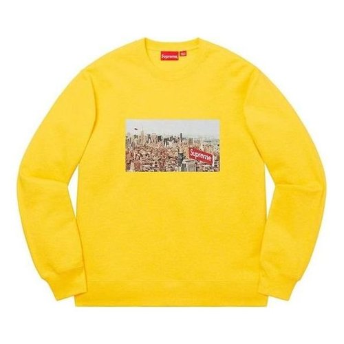 Supreme Aerial Crewneck - Yellow/Multi-Color - SUP-FW20-274