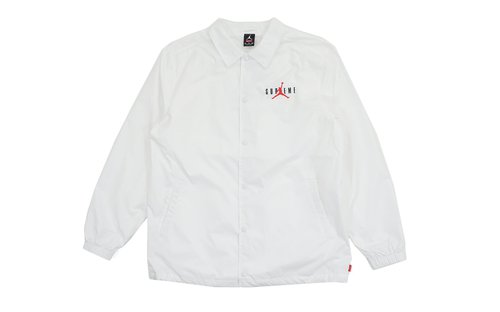 Supreme Air Jordan Coaches Jacket - White