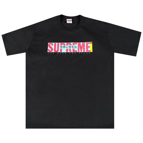 Supreme All Over Tee - SS22T44 BLACK