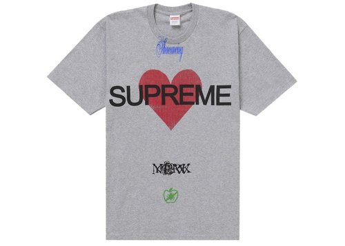Supreme Announcing Tee Shirt - Heather Grey