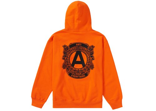 Supreme Anti Hooded Sweatshirt - Orange
