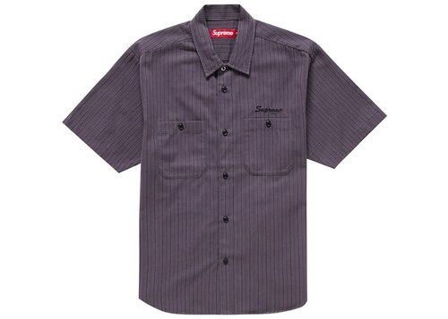 Supreme AOI Eyes Short Sleeve Work Shirt - Stripe