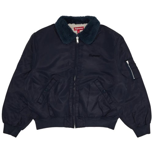 Supreme Aoi Nylon Bomber Jacket | Blue | Size XXL - SS25J84 NAVY