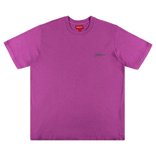 Supreme Arabic Logo Washed Short-Sleeve Tee - FW21KN84 PINK