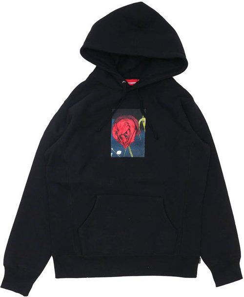 Supreme Araki Rose Hooded Sweatshirt - Black