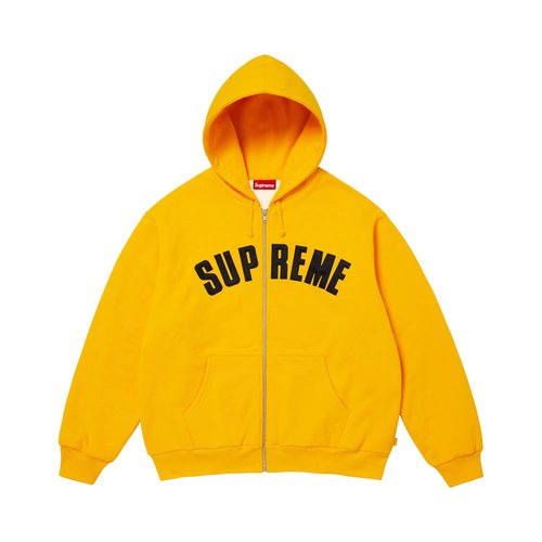 Supreme Arc Thermal Lined Zip Up Hooded Sweatshirt - FW25SW27 BRIGHT GOLD