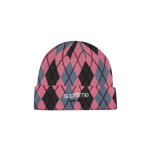 supreme argyle beanie