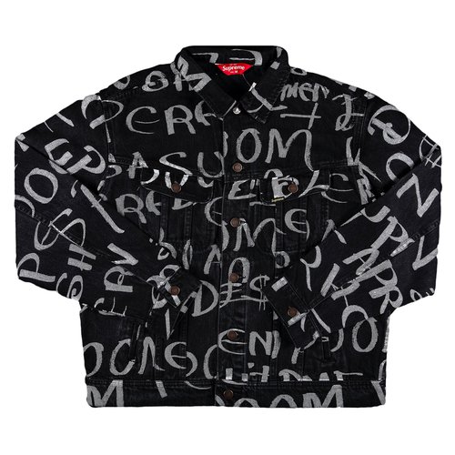 Supreme Black ArkデニムTruckerジャケットBlue Supreme Black Ark Denim Trucker Jacket (FW20) - $218