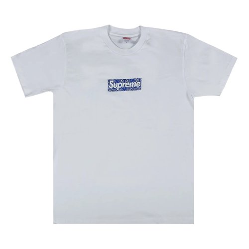 Supreme Bandana Box Logo Tee - White - SUP-FW19-10904