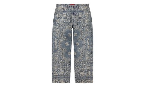 Supreme Bandana Jacquard Baggy Jean SU25290 - SU25290