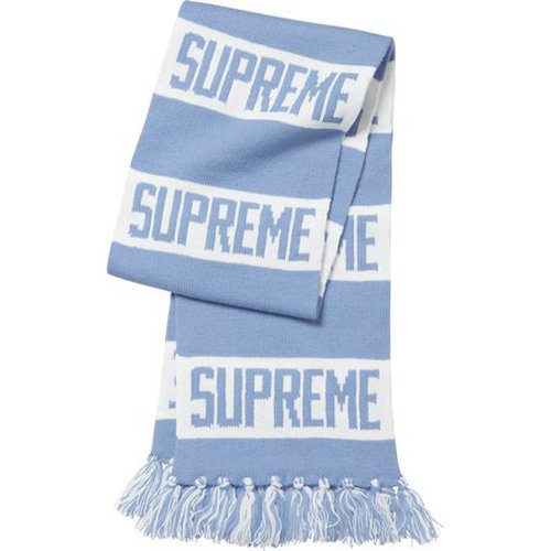 Supreme Bar Stripe Scarf - Light Blue