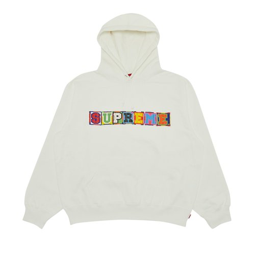 Supreme Beaded Hooded Sweatshirt - SS23SW60 WHITE