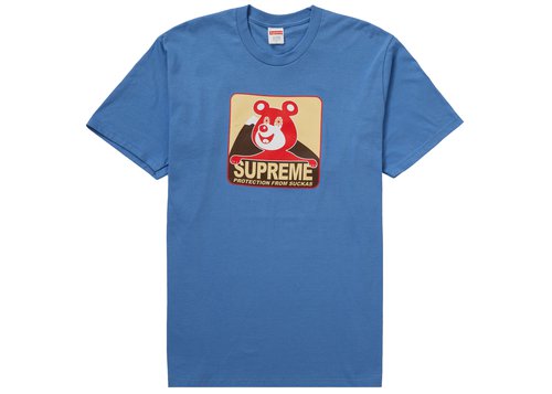 Supreme Bear Tee Shirt - Dusty Light Royal